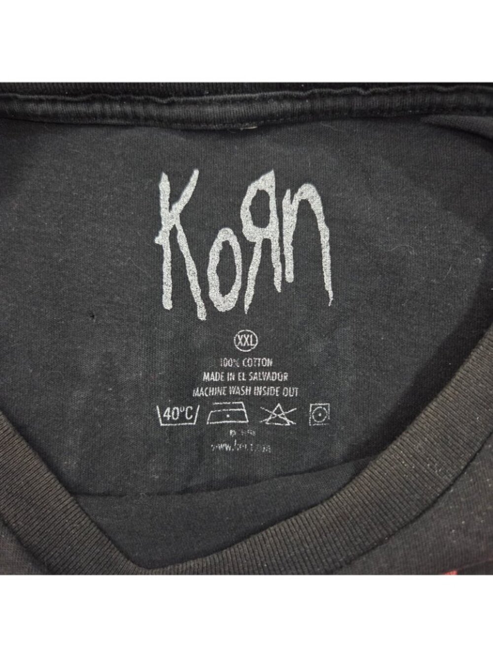 Korn 2016 Tour T Shirt XXL Faded Black Distressed Clown Heavy Metal Goth Emo Y2K - Picture 11 of 11
